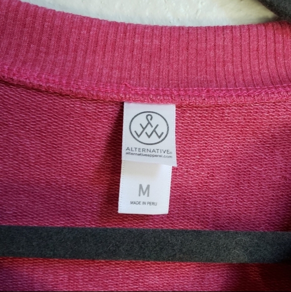 Alternative Apparel | Lace-Up Cropped Pullover - Picture 2 of 6